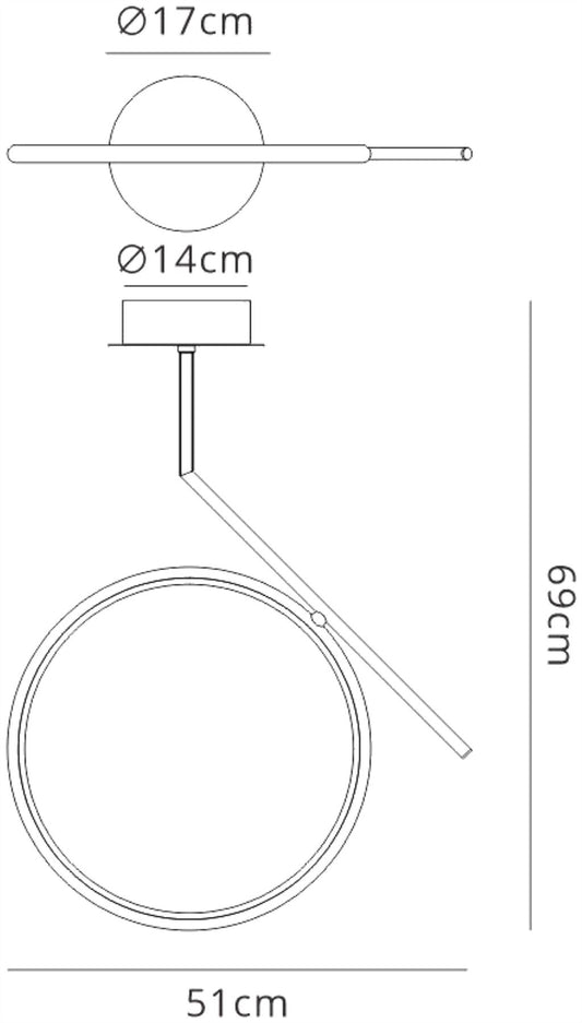 Mantra Olimpia Ceiling Light, 25W LED, 3000K, 1875lm, IP20, Chrome, 3yrs Warranty