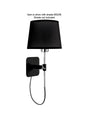 Mantra M5319 Habana Wall Light Telescopic WITHOUT SHADE 1 Light E27 Black/Polished Chrome
