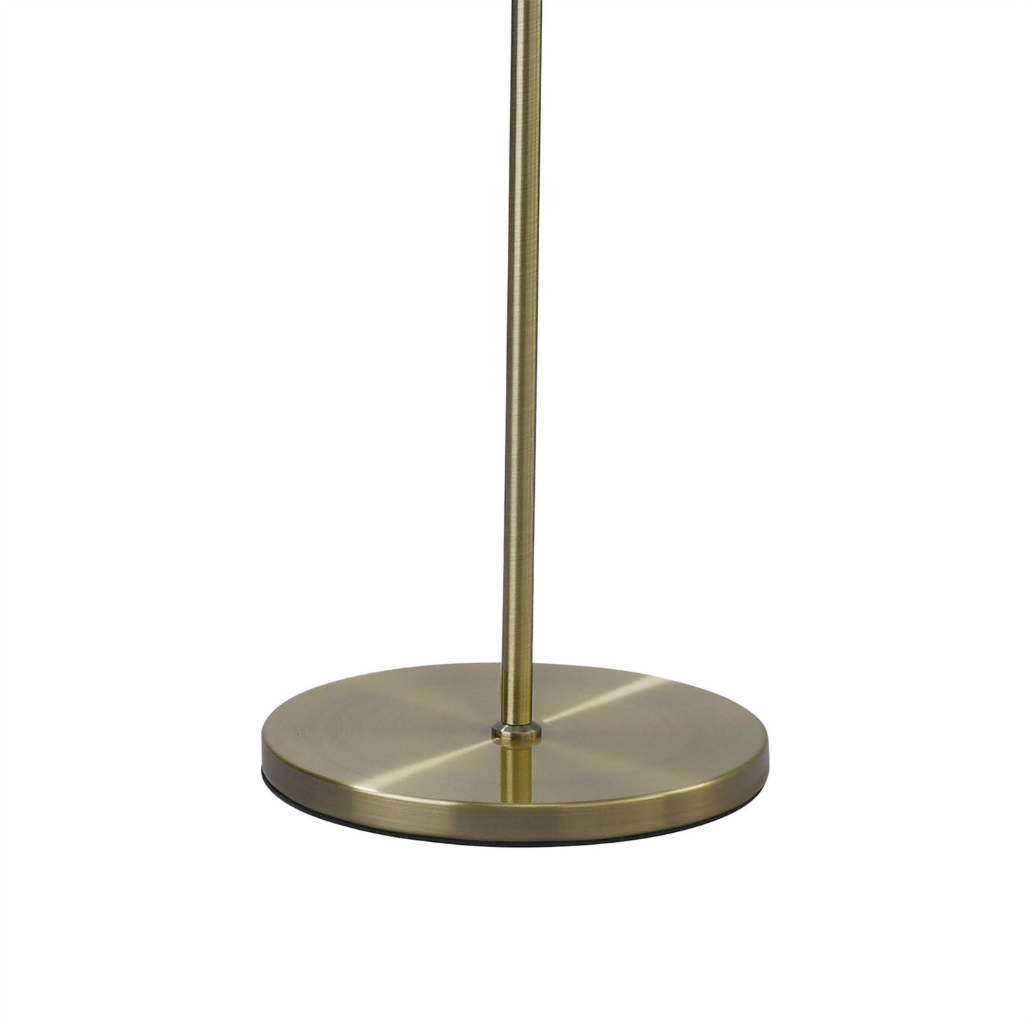 Diyas Willow Floor Lamp with Cream Shade 1 Light E27 Antique Brass/Crystal