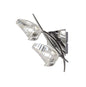 Mantra Eclipse Wall Light Switched 2 Light G9, Polished Chrome
