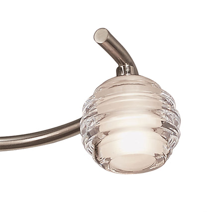 Mantra Sphere 51.7cm Semi Flush 3 Light G9, Satin Nickel