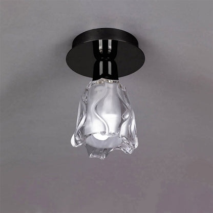Mantra Amel 12cm Ceiling 1 Light L1/SGU10, Black Chrome, CFL Lamps INCLUDED