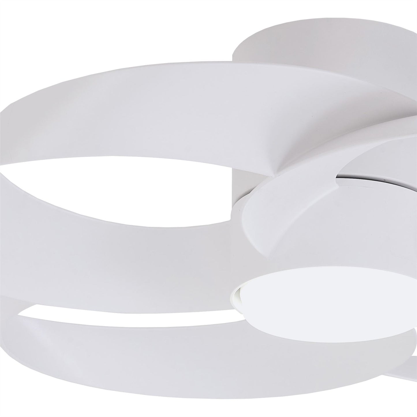 Rose 65cm 24W LED Dimmable Ceiling Light With Built-In 22W DC Reversible Fan, Remote Control 2700-5000K, 2000lm, White