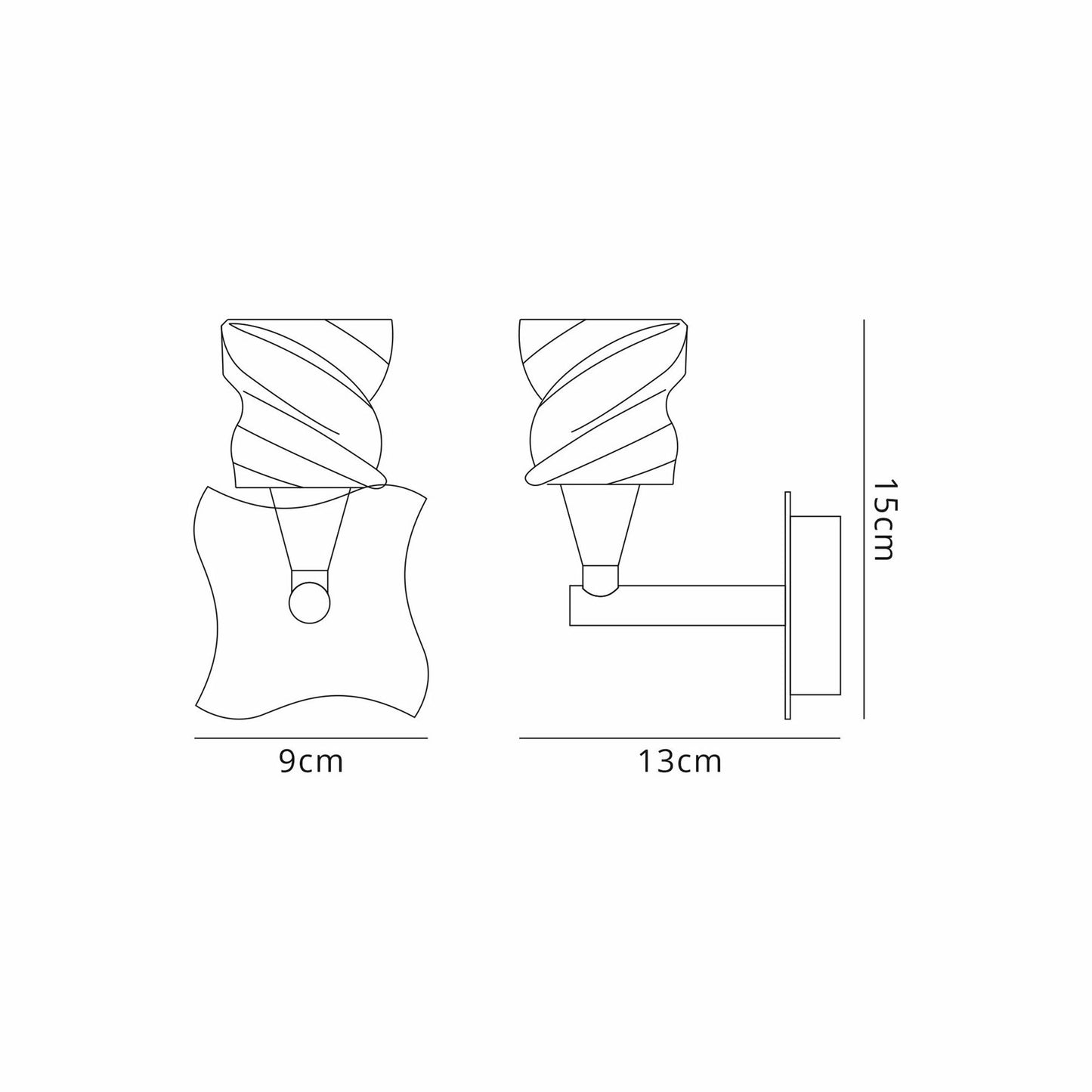 Mantra Salomon SN Salomon Wall Light Switched 1 Light G9, Satin Nickel