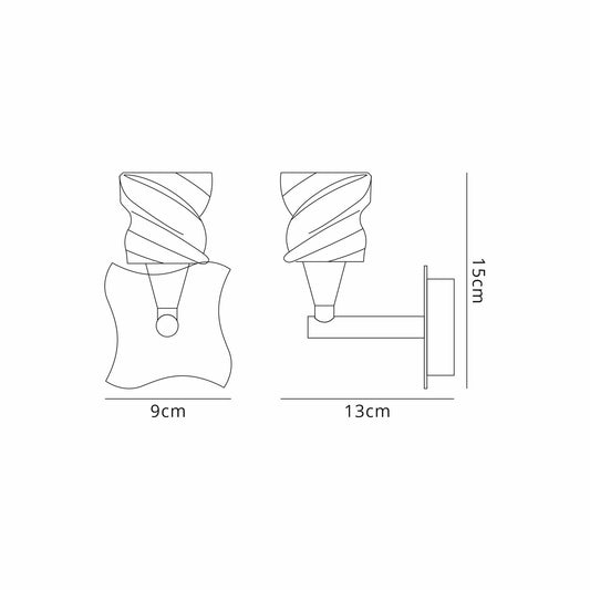 Mantra Salomon SN Salomon Wall Light Switched 1 Light G9, Satin Nickel