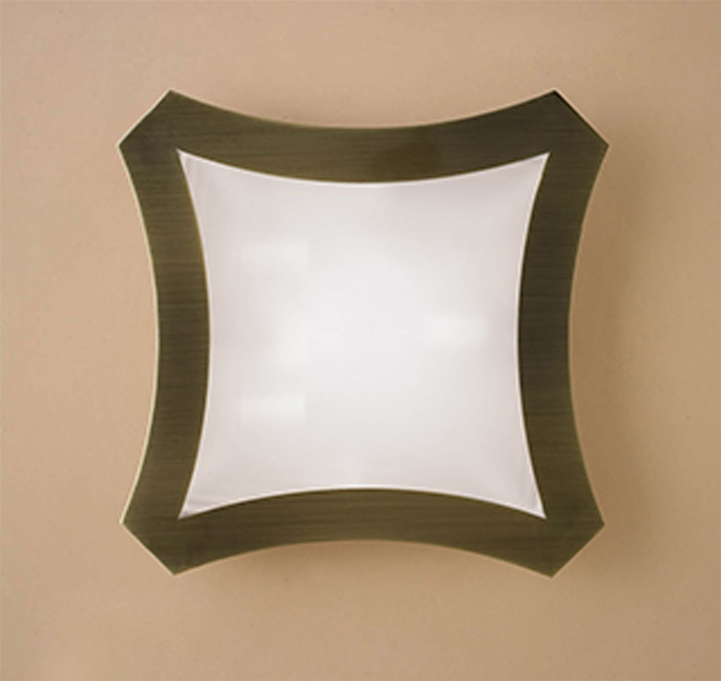 Mantra Alaska GU10 Ceiling/Wall 3 Light L1/SGU10, Antique Brass, CFL Lamps INCLUDED