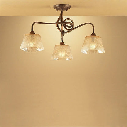 Mantra (0039 003) Tentacle 57cm Ceiling 3 Light E14, Rustic Gold