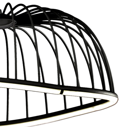 Mantra Celeste Pendant 61cm Round, 30W LED, 3000K, 2100lm, Black, 3yrs Warranty