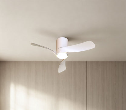 Nemo II XS 72cm 15W LED Dimmable Ceiling Light With Built-In 26W DC Fan, 3000-5000K Remote Control, 3000lm, White, 5yrs Warranty