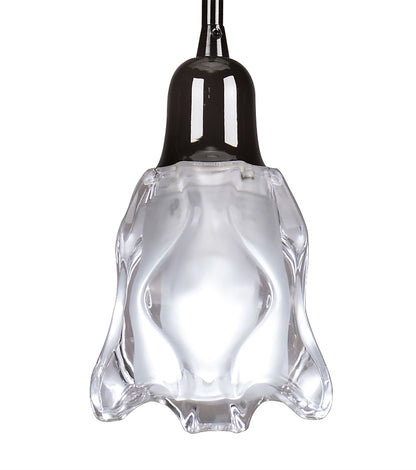 Mantra Amel 12cm Pendant 1 Light L1/SGU10, Black Chrome, CFL Lamps INCLUDED