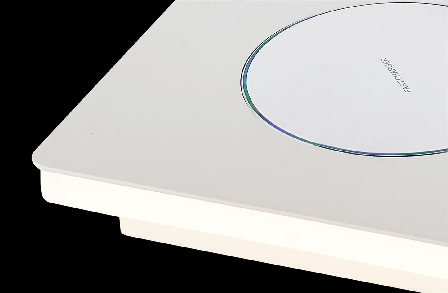 Mantra Fusion Zanzibar Table Lamp with Mobile Phone Induction Charger, 6W LED, 3000K, 450lm, Sand White, 3yrs Warranty