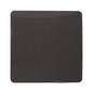 Trendi Artistic Modern Glossy Tactile Single Blanking Plate Dark Brown