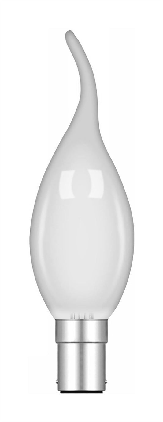 Luxram Candle Tip B15D Frosted 60W Incandescent/T Incandescent