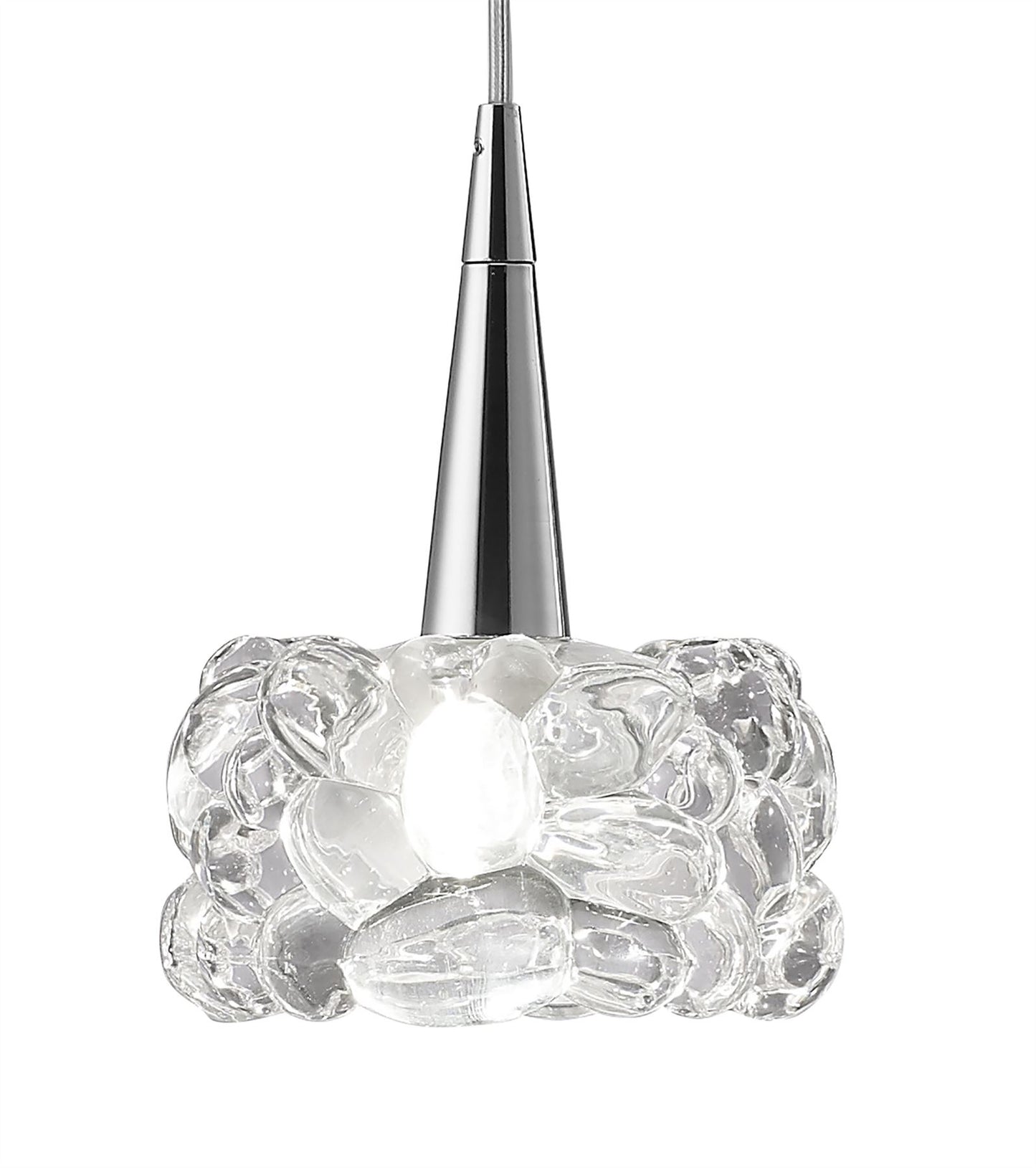 Mantra M3920 O2 Linear Pendant 4 Light G9 Line, Polished Chrome