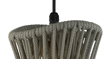 Mantra Fusion Polinesia 19cm Pendant, 1 x E27, IP44, Beige Oscu, 2yrs Warranty