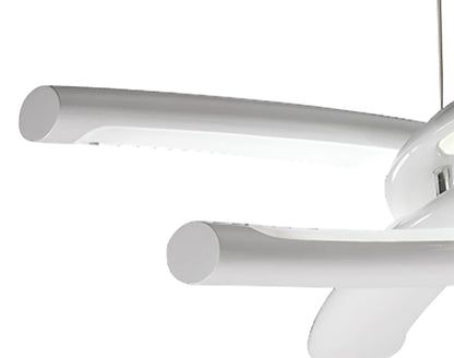 Mantra M3970 Knot Pendant 36W LED 3000K, 3600lm, Gloss White/White Acrylic/Polished Chrome, 3yrs Warranty