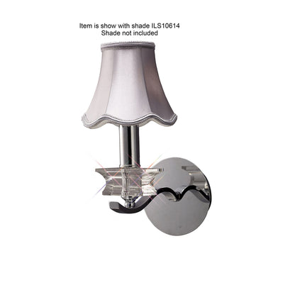 Diyas Nydia Wall Light 1 Light E14 Polished Chrome/Crystal
