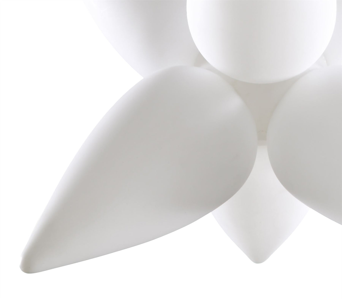 Mantra M1492 Palma Pendant 6 Light E27 Outdoor IP44, Matt White/Opal White