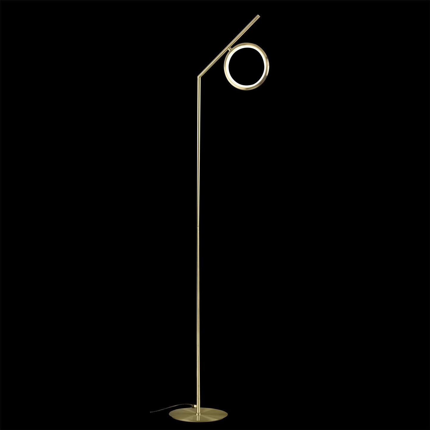 Mantra Olimpia Floor Lamp, 12W LED, 3000K, 900lm, IP20, Satin Gold, 3yrs Warranty