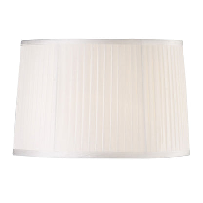 Diyas Willow Fabric Shade White 360/400mm x 260mm