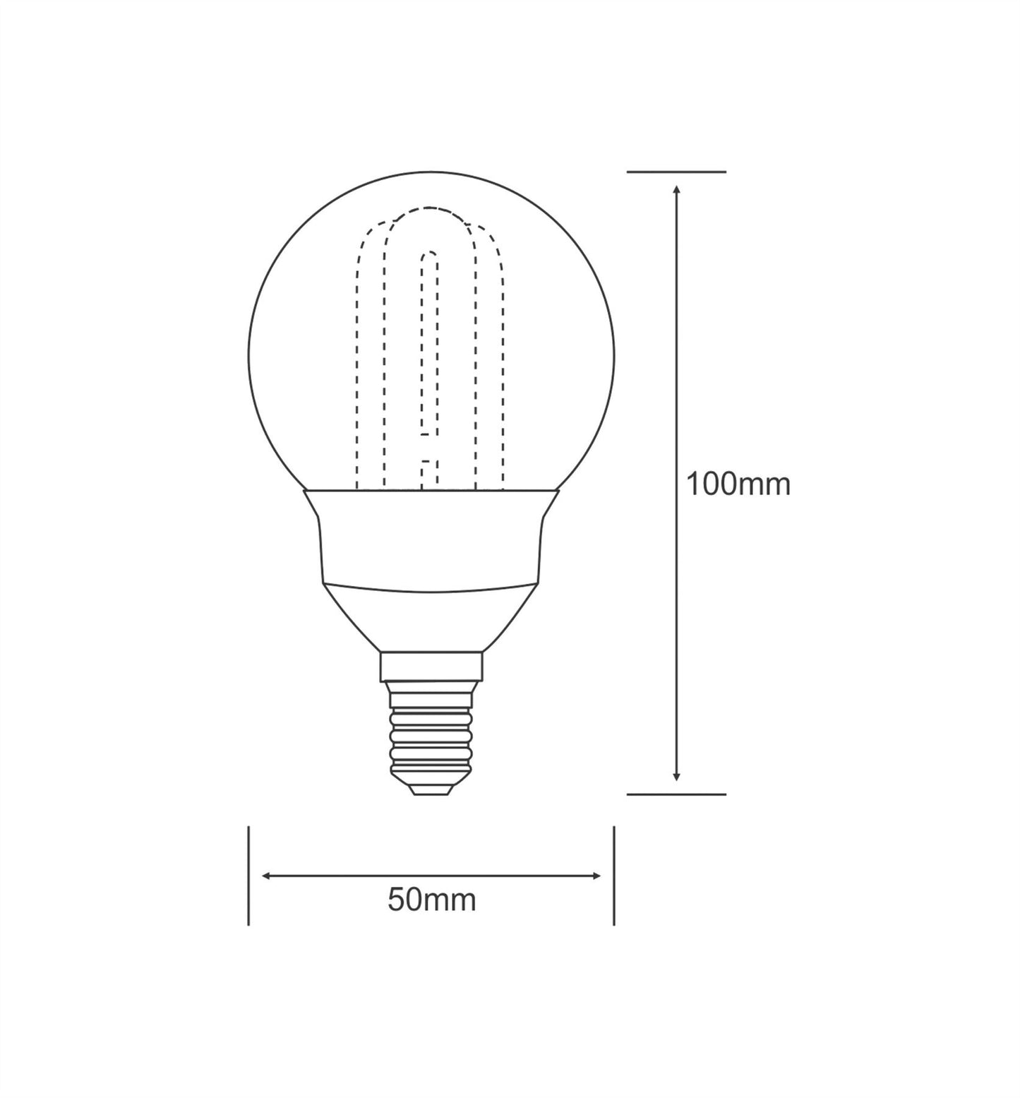 Luxram Extra Mini Sup Ball Extra Mini Supreme Ball E14 7W 2700K Compact Fluorescent Compact