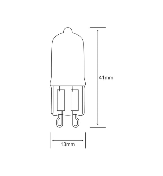 Luxram Halogen G9 G9 Frosted 60W Halogen Halogen