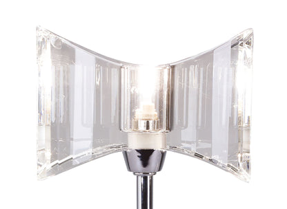 Mantra M0894 Kromo Table Lamp 1 Light G9 Sraight Frame, Polished Chrome