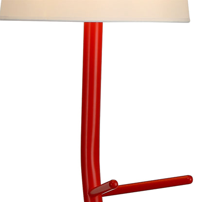 Mantra Centipede Floor Lamp with Shade, 1 x E27, Red/White