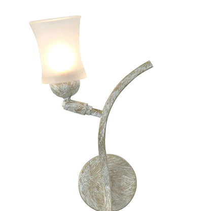 Diyas Toscano Wall Light 2 Light G9 White/French Gold/Frosted Glass