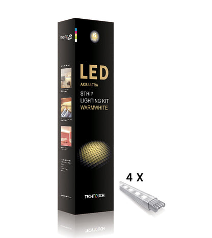 Techtouch Axis Ultra Warm White Kit 4x18 LED Rigid Strips (6W) Strip