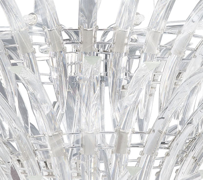 Diyas Sinclair 90cm  12 Light G9 Polished Chrome Ceiling Pendant Light Fitting