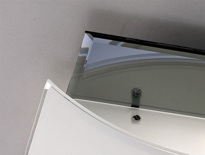 Diyas Vito Square Flush  2 Light E27 Polished Chrome/Smoked Mirror Ceiling Light Fitting