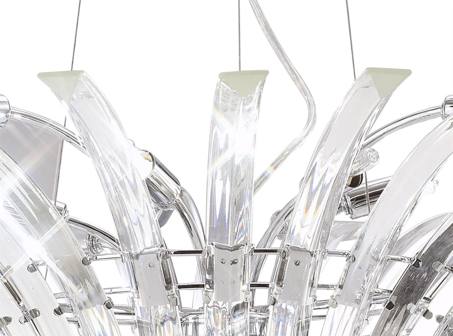Diyas Sinclair  9 Light G9 Polished Chrome Ceiling Pendant Light Fitting