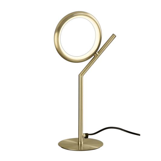 Mantra Olimpia Table Lamp, 8W LED, 3000K, 600lm, IP20, Satin Gold, 3yrs Warranty