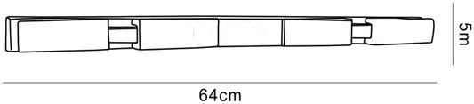Mantra (0037 009) Arco Linear Ceiling 4 Light G9, Satin Nickel