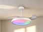 Siberia 50W LED Dimmable White/RGB Ceiling Light With Built-In 30W DC Fan, 3000-6500K Remote Control, 3200lm, White, 5yrs Warranty