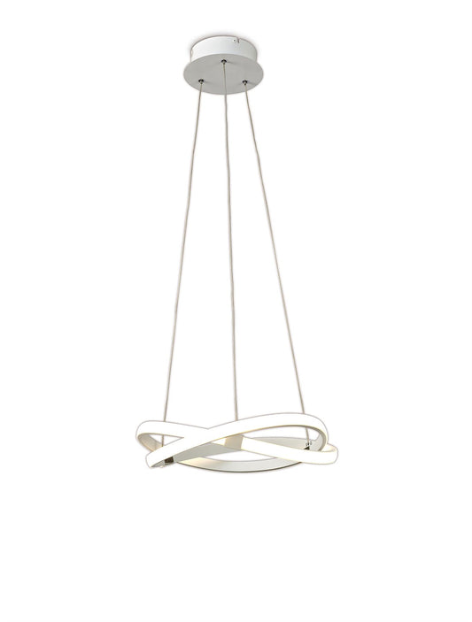 Mantra M5993 Infinity Blanco Pendant 30W LED 3000K, 2500lm, White/White Acrylic, 3yrs Warranty