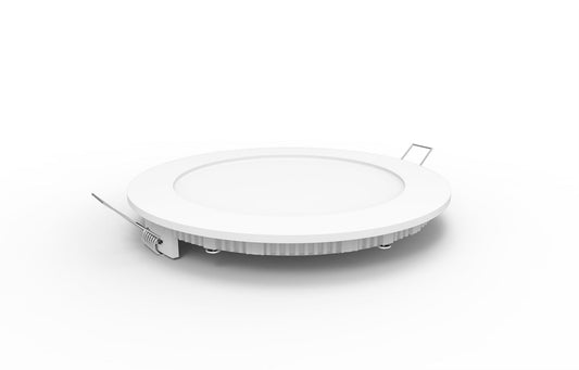 Techtouch Intego R Ecovision Intego Recessed Ecovision, 170mm, Round, 12W LED, Pure White, 6400K, 1000lm, 120°, White Frame, Inc. Driver, Cut Out: 150mm, 2yrs Warranty