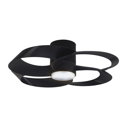 Rose 65cm 24W LED Dimmable Ceiling Light With Built-In 22W DC Reversible Fan, Remote Control 2700-5000K, 2000lm, Black