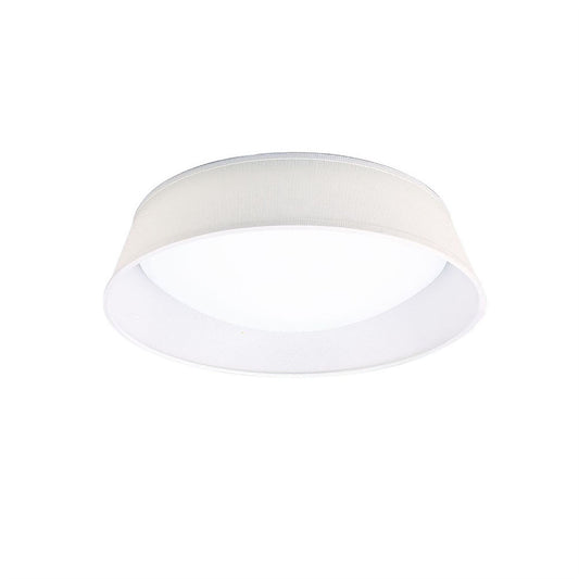 Mantra Nordica Plafones M4961 Nordica Ceiling 21W LED 45CM Off White 3000K, 2100lm, White Acrylic with Ivory White Shade, 3yrs Warranty