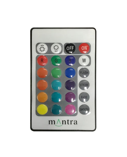 Mantra M1886 Eos Table Lamp 2W LED RGB with Remote Control IP44, 90lm, Opal White, 2yrs Warranty