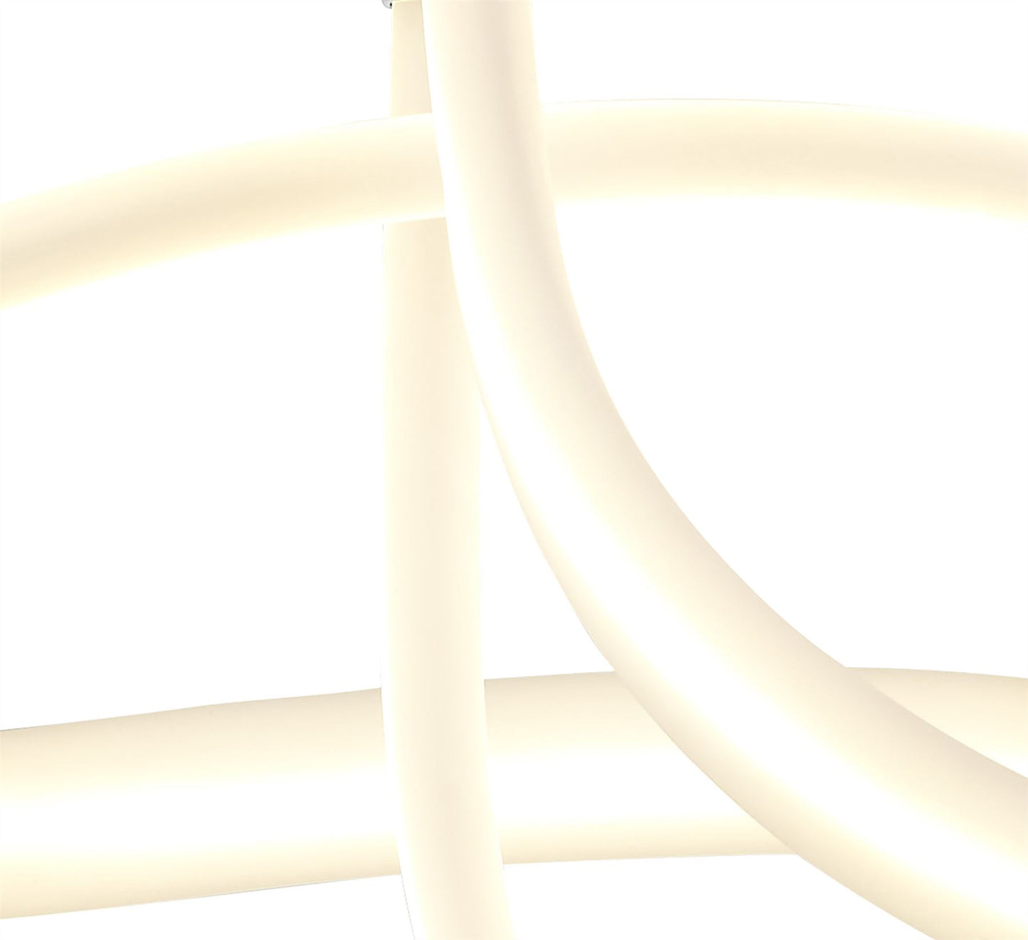 Mantra Armonia Semi Flush Curl, 40W LED, 3000K, 3000lm, Polished Chrome/Frosted Acrylic, 3yrs Warranty Ceiling