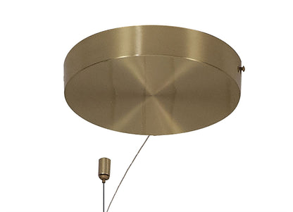Mantra Shell 86cm 12 Light Pendant, Round, 50W LED, 3000K, 2650lm, Gold, 3yrs Warranty