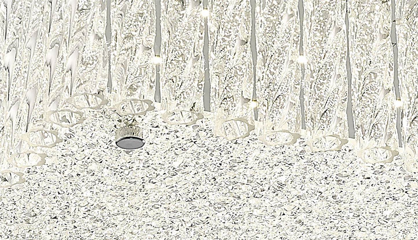 Diyas Aiden Large Square Flush  21W 1900lm LED 4200K Polished Chrome/Glass, 3yrs Warranty  Ceiling Light Fitting