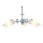 Diyas Lucia 36cm  3 Light G9 Polished Chrome/Frosted Glass Ceiling Pendant Light Fitting