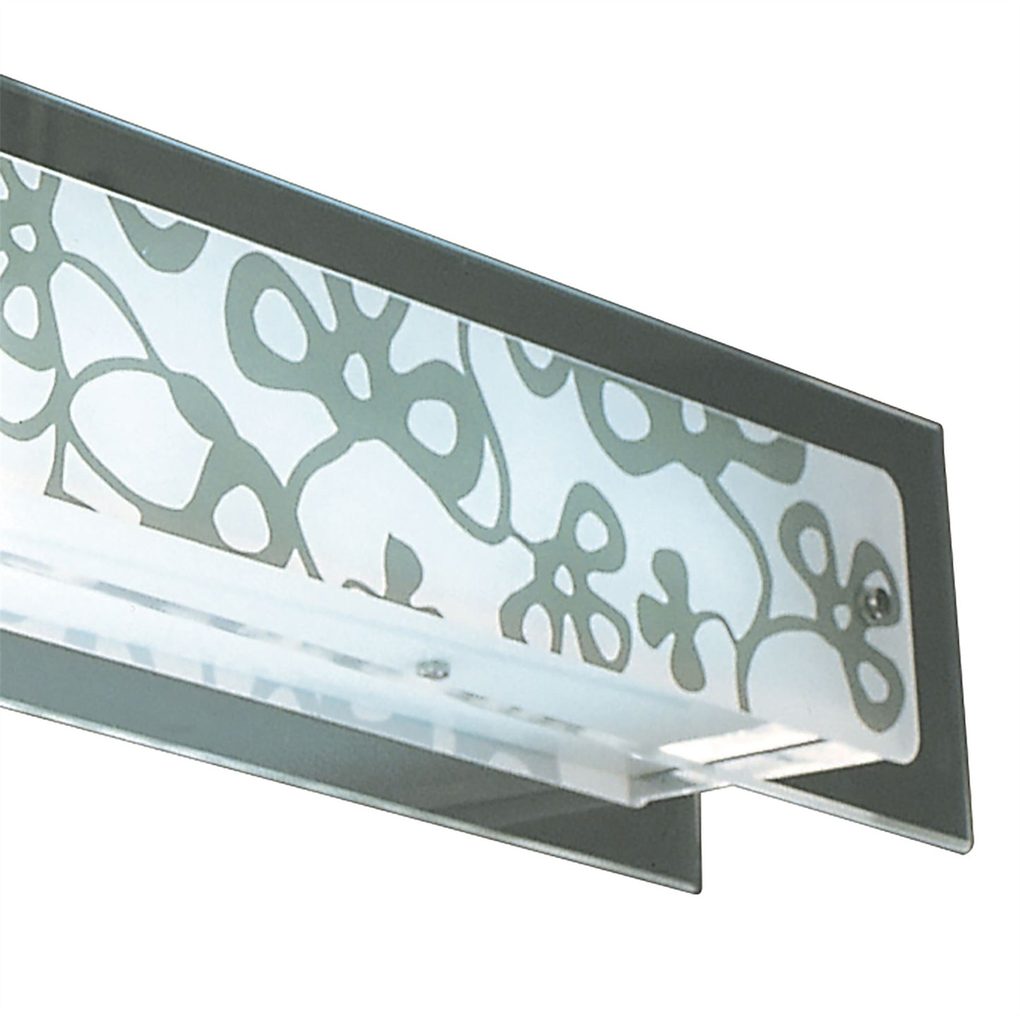 Mantra Euphoria Semi Flush 2 Light T5, Polished Chrome, Opal White Glass, NOT LED, CFL Compatible