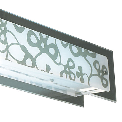 Mantra Euphoria Semi Flush 2 Light T5, Polished Chrome, Opal White Glass, NOT LED, CFL Compatible