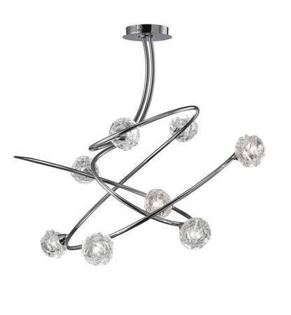 Mantra M3940 Maremagnum Ceiling 8 Light G9, Polished Chrome