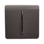 Trendi Artistic Modern Glossy Tactile Auto Retractive Door Bell Switch Dark Brown