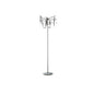 Diyas Cygnet Floor Lamp 6 Light G4 Polished Chrome/Black Glass/Crystal, NOT LED/CFL Compatible Item Weight: 15kg